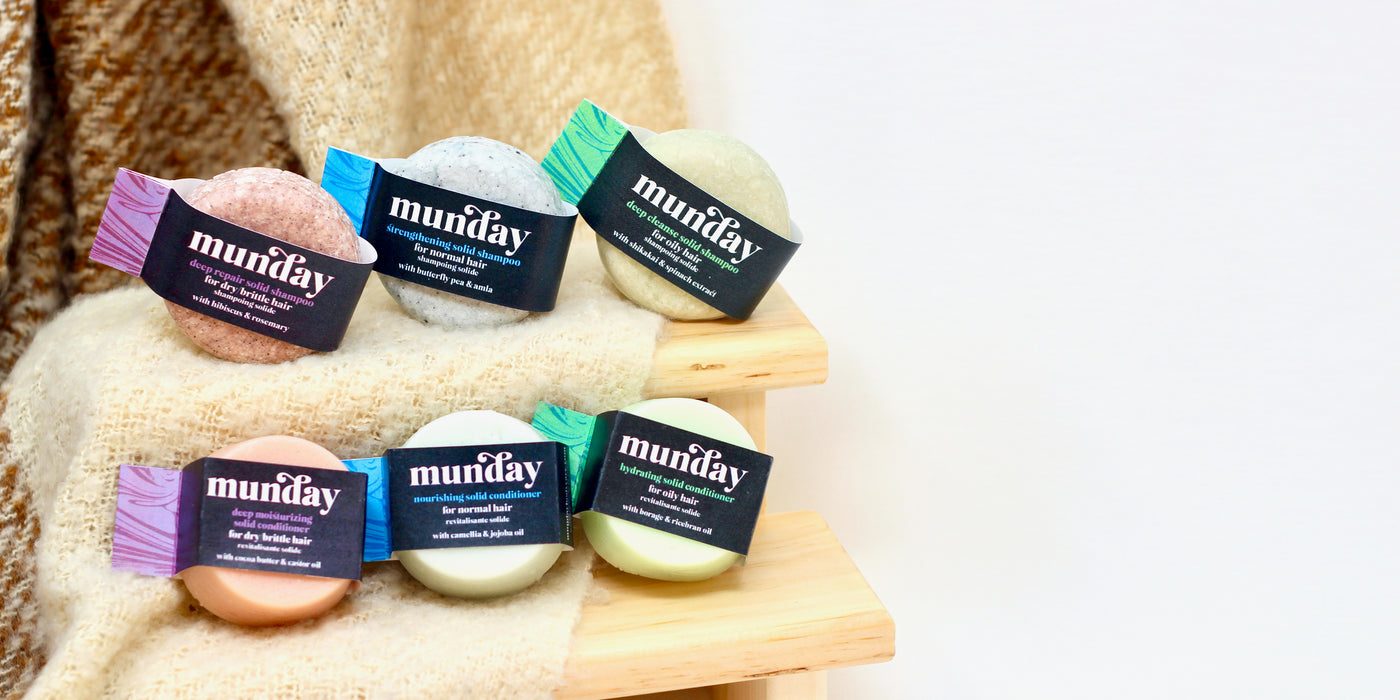 Munday Natural Shampoo and Conditioner Bars