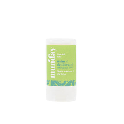 Coconut & Lime Travel-Size Natural Deodorant, baking soda free