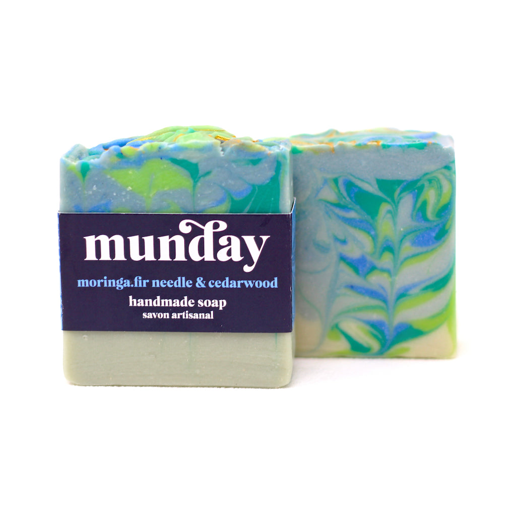 Moringa, Fir Needle & Cedarwood Natural Artisan Soap